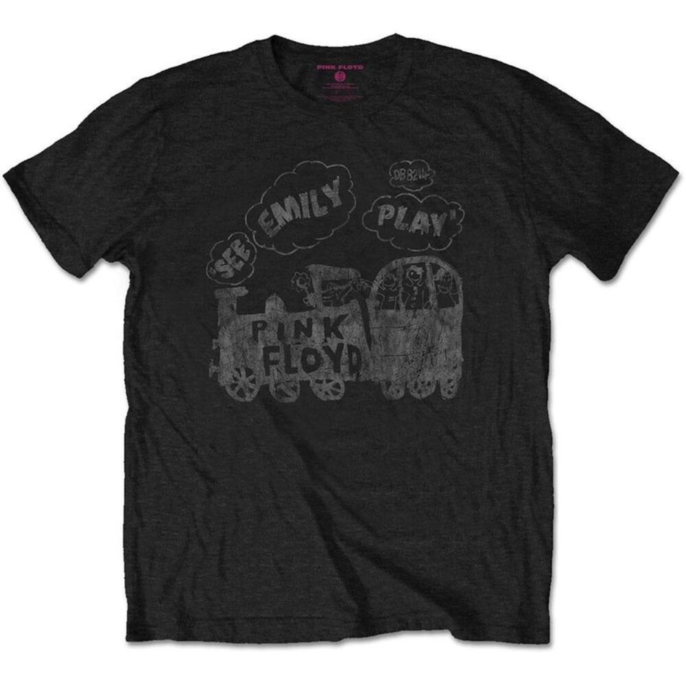 Pink Floyd Unisex Adult See Emily Play T-Shirt / Black